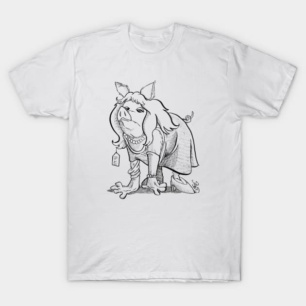 ToughPigs dressed-up pig T-Shirt by ToughPigs